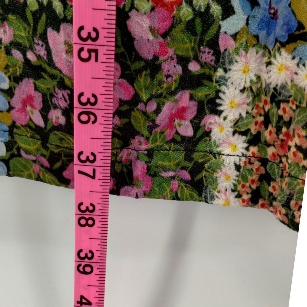 Johnny Was Patchwork Silk Shift Dress Luna Flare Sleeve Small Boho Festival - Picture 10 of 10